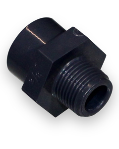 Reducing nipple 16/23x3/8"m PVC with octagon NP16